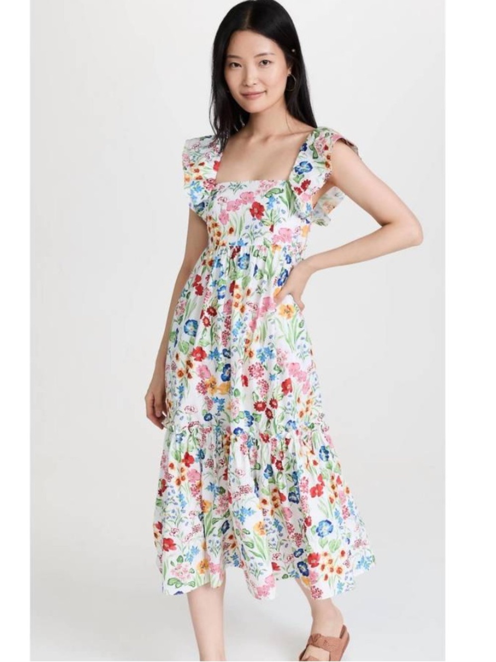 Cara Cara Darby Dress in Floral Garden Sz M